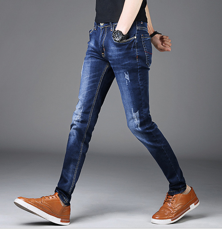 Quần jeans Nam Titishop QJ275 Wax Co giãn