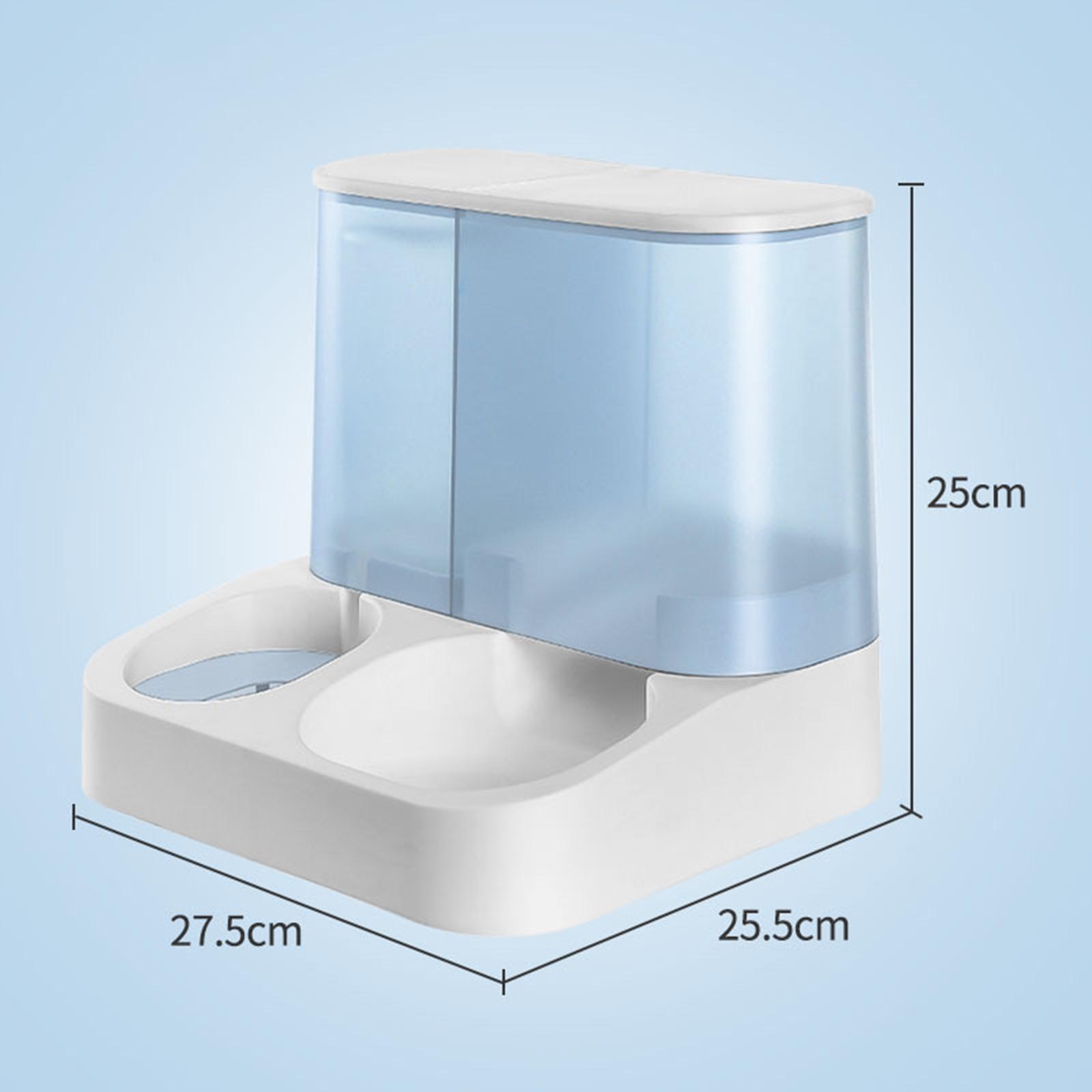 Automatic Feeder Cat Food and Water Dispenser Anti Skid Bottom Pet Food and Water Dispenser 2 in 1 Pet Dispenser for Kitten Puppy