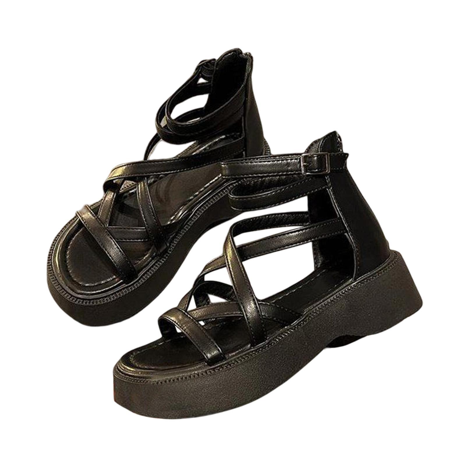 High Heels Wedge Shoes Comfortable Hollow Out Anti Slip Female Women Sandals