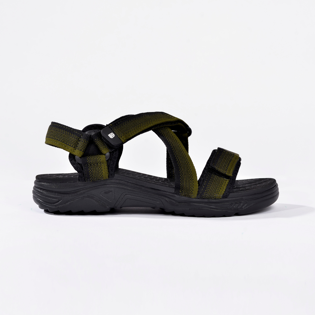 Giày Sandal Nam The Bily Quai Chéo Đôi - Xanh Thổ Cẩm BL02XLTC