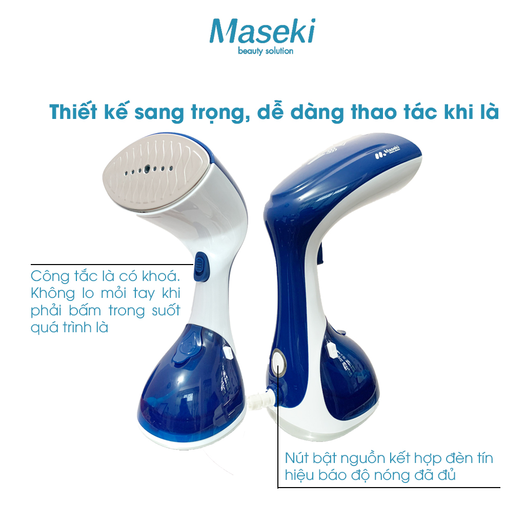 [HÀNG CHÍNH HÃNG] - Bàn Là Hơi Nước Cầm Tay Maseki - Công suất 1300W, Bàn Ủi Hơi Nước Mini Maseki mẫu mới 2022