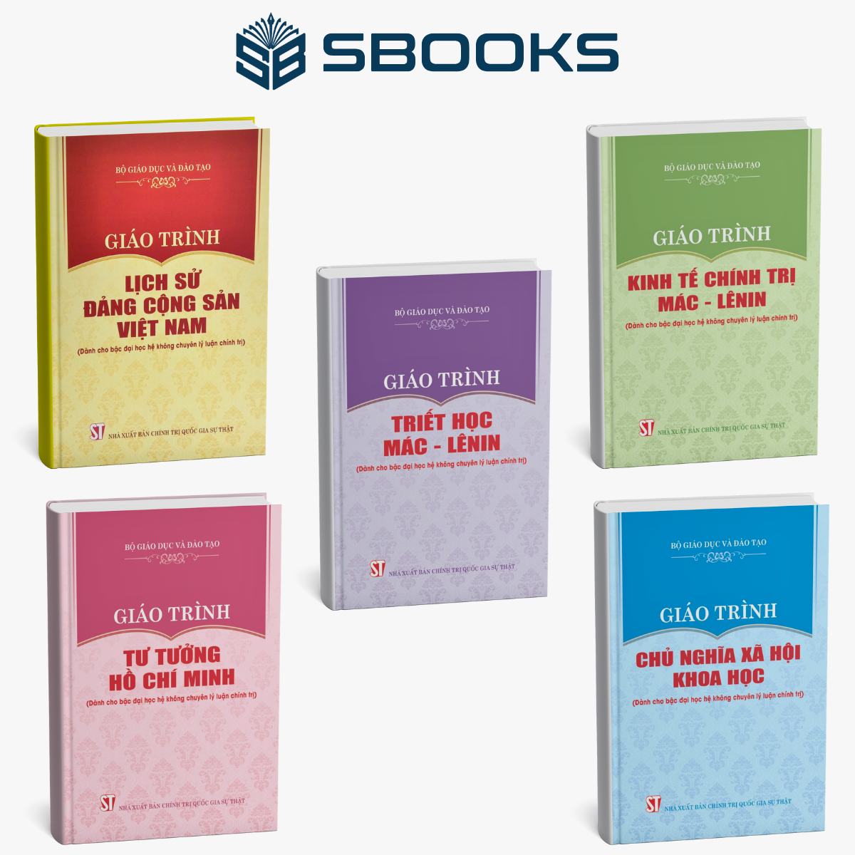 Sách - Combo 5 cuốn Giáo trình Triết học Mác Lênin (Dành cho bậc Đại học hệ không chuyên Lý luận chính trị) - SBOOKS - ảnh 3