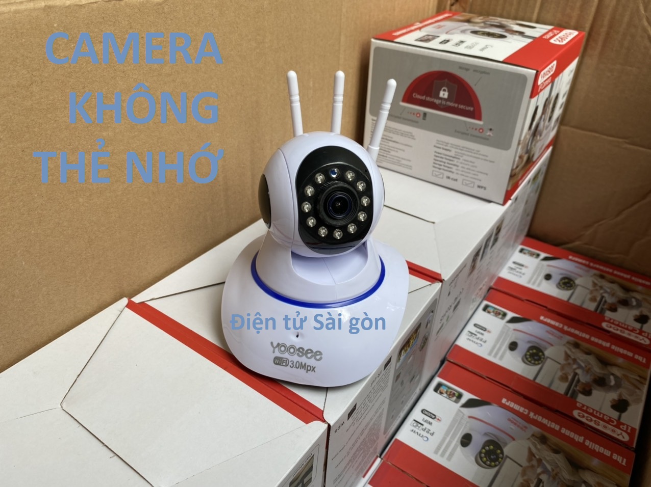 Camera wifi trong nhà Yoosee 2.0 Full HD, 3 râu, xoay 360 độ , tương tác 2 chiều, hỗ trợ thẻ nhớ lên đến 128G, cảnh báo chuyển động – Hàng nhập khẩu