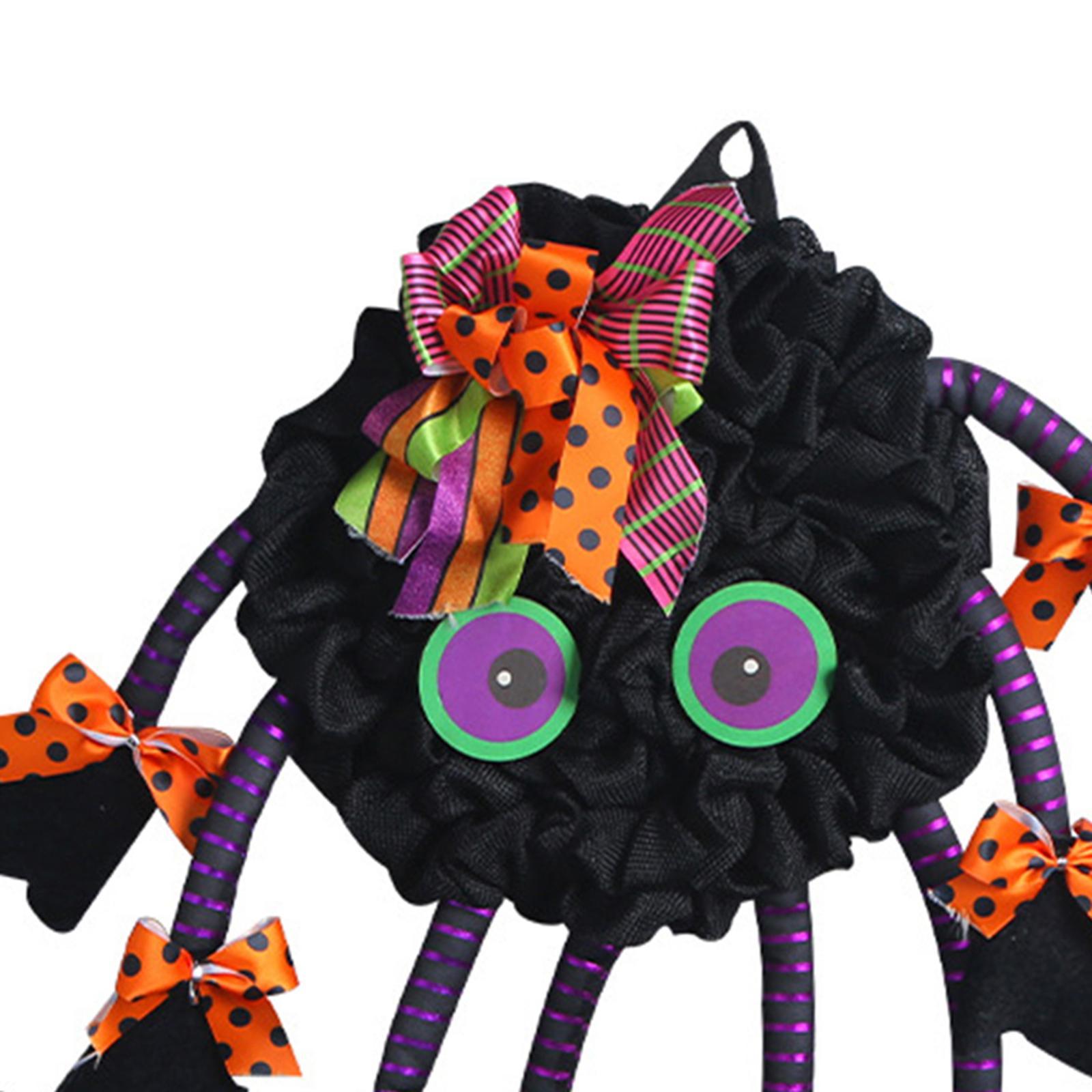 Halloween Wreath  Wreath with Legs Front Door Wreath Artificial Wreath Hanging Ornament Garland Hanger for Wall Home Indoor Outdoor