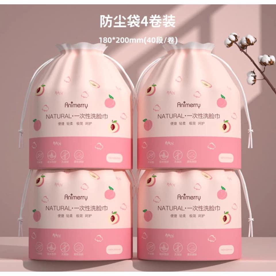 Khăn lau mặt khô - Khăn dùng 1 lần tẩy trang đa năng cotton cao cấp