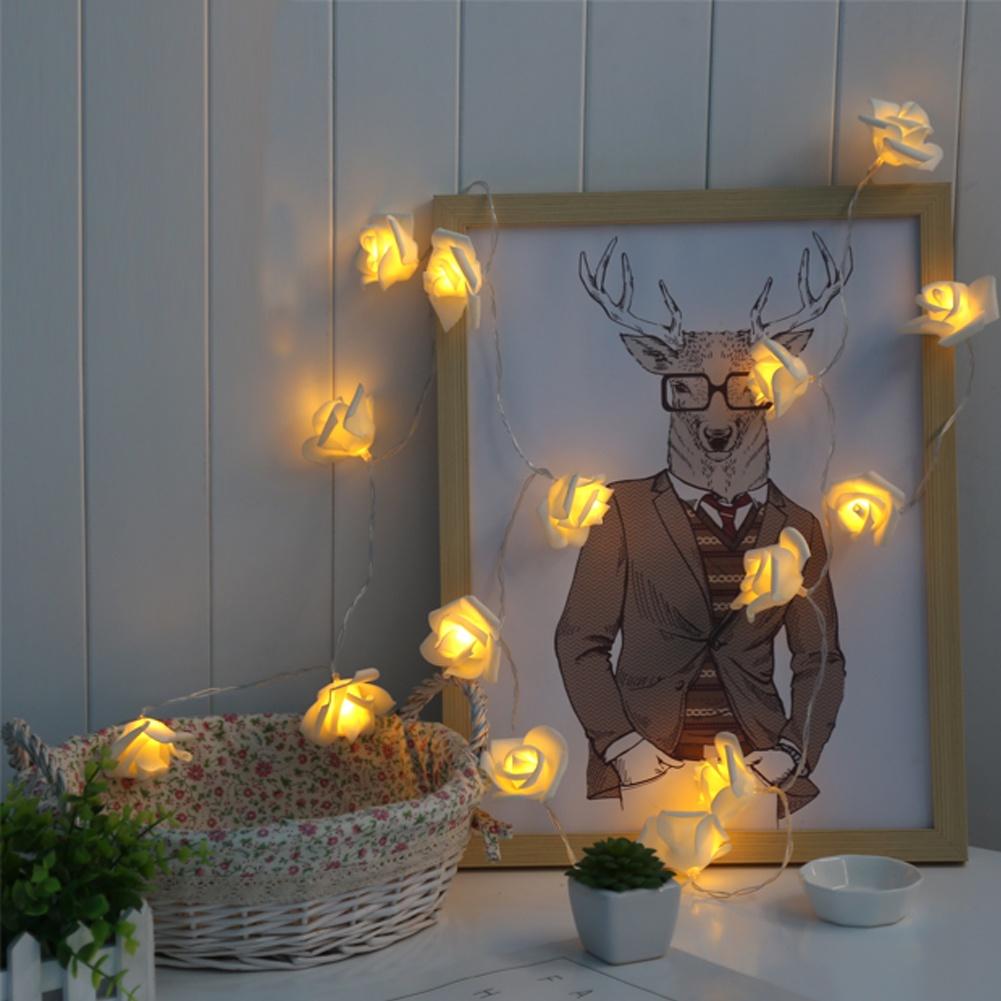 Dây Đèn Led 3m Hình Hoa Hồng Xốp Trang Trí Tiệc Cưới / Valentine