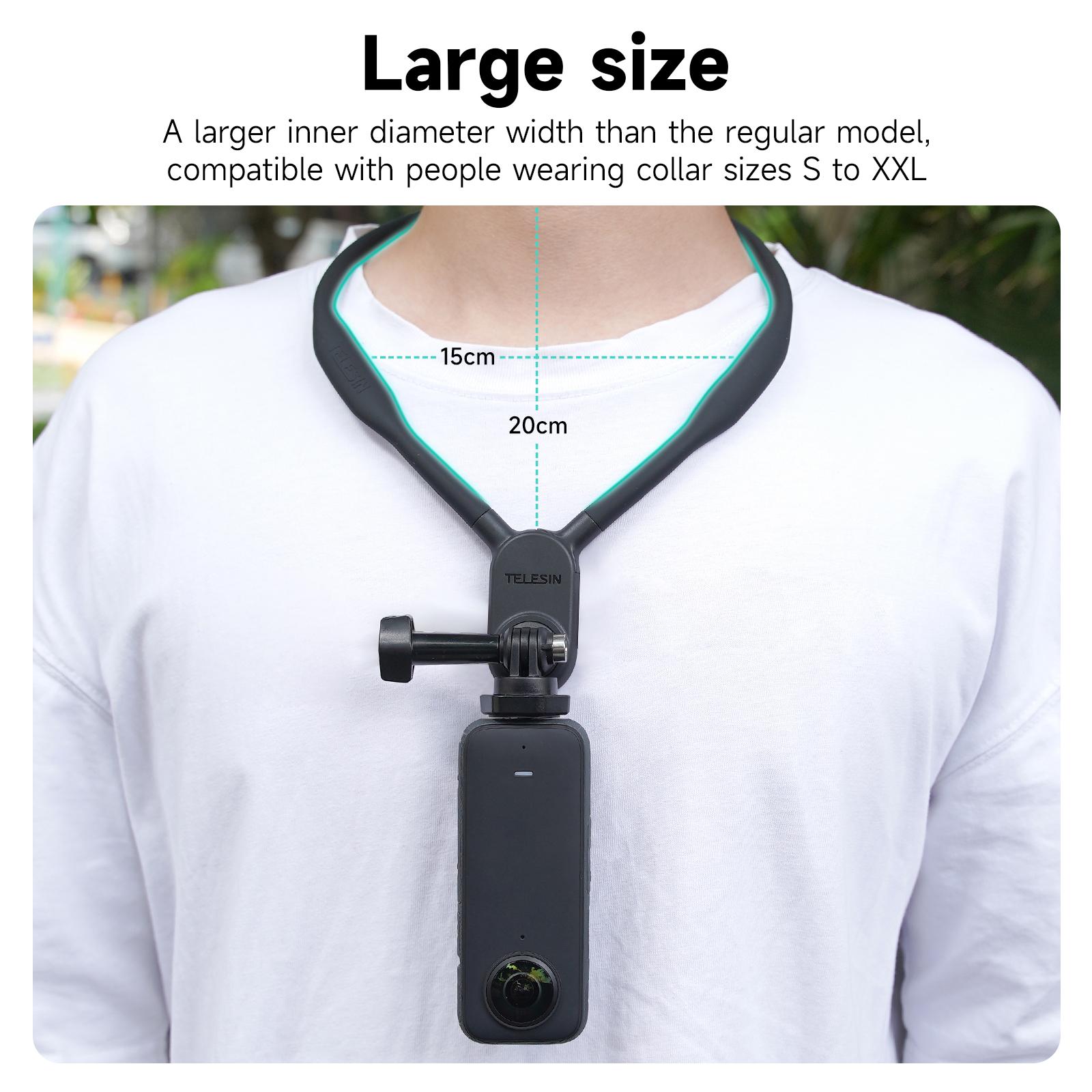 Telesin New giữ Mount Mount Mount For GoPro Hero 11 10 9 8 7 6 5 Insta360 Dji Osmo Action Silicone Action Camera Phụ kiện