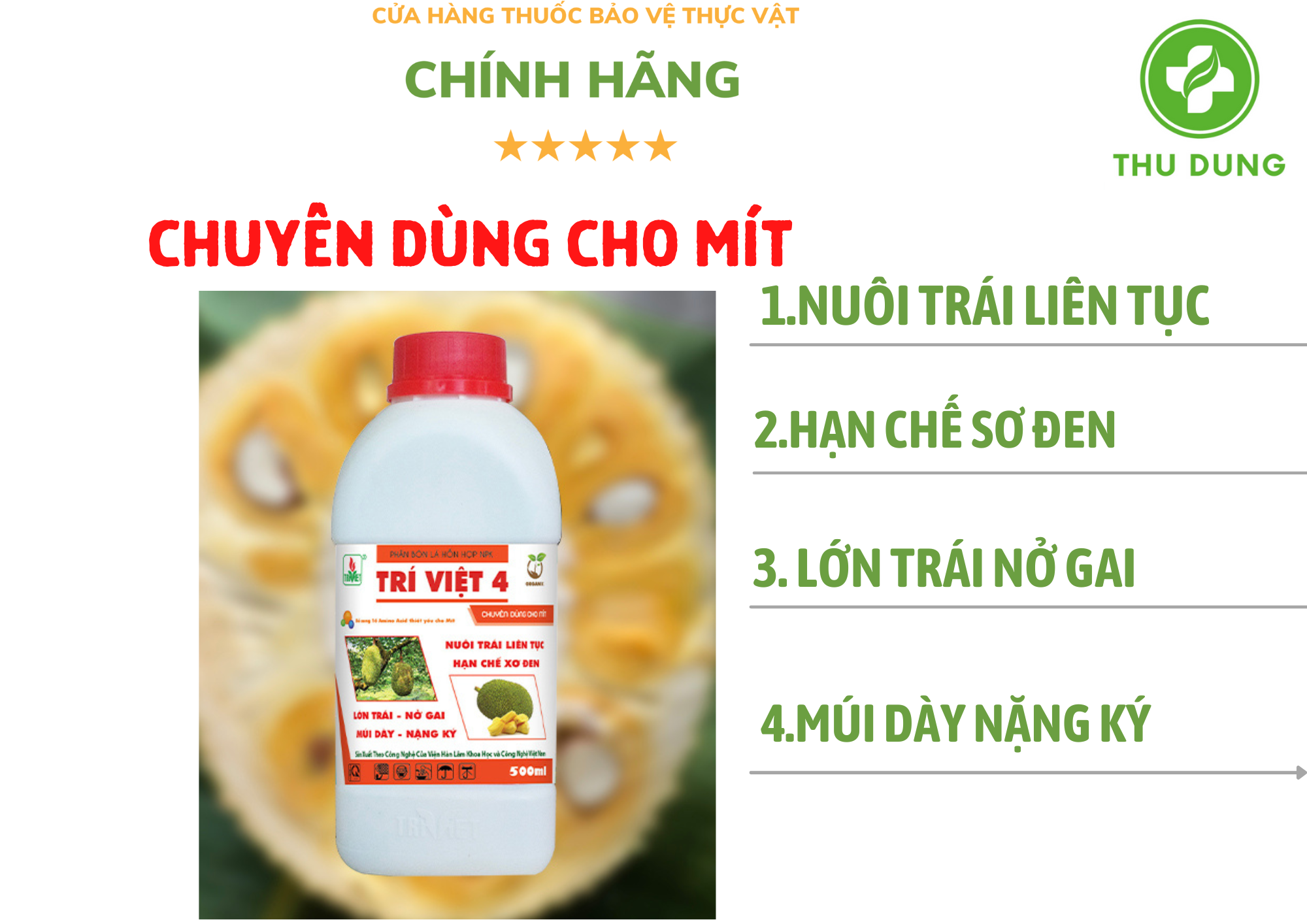 LỚN TRÁI MÍT TRÍ VIỆT 500ML