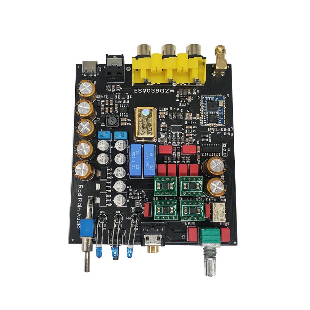 AkLIAM D1 ES9038Q2M DAC QCC5125 Bluetooth DAC Board APTX-HD LDAC HIFI Bộ Giải Mã Âm Thanh Cần Mưa Âm Thanh