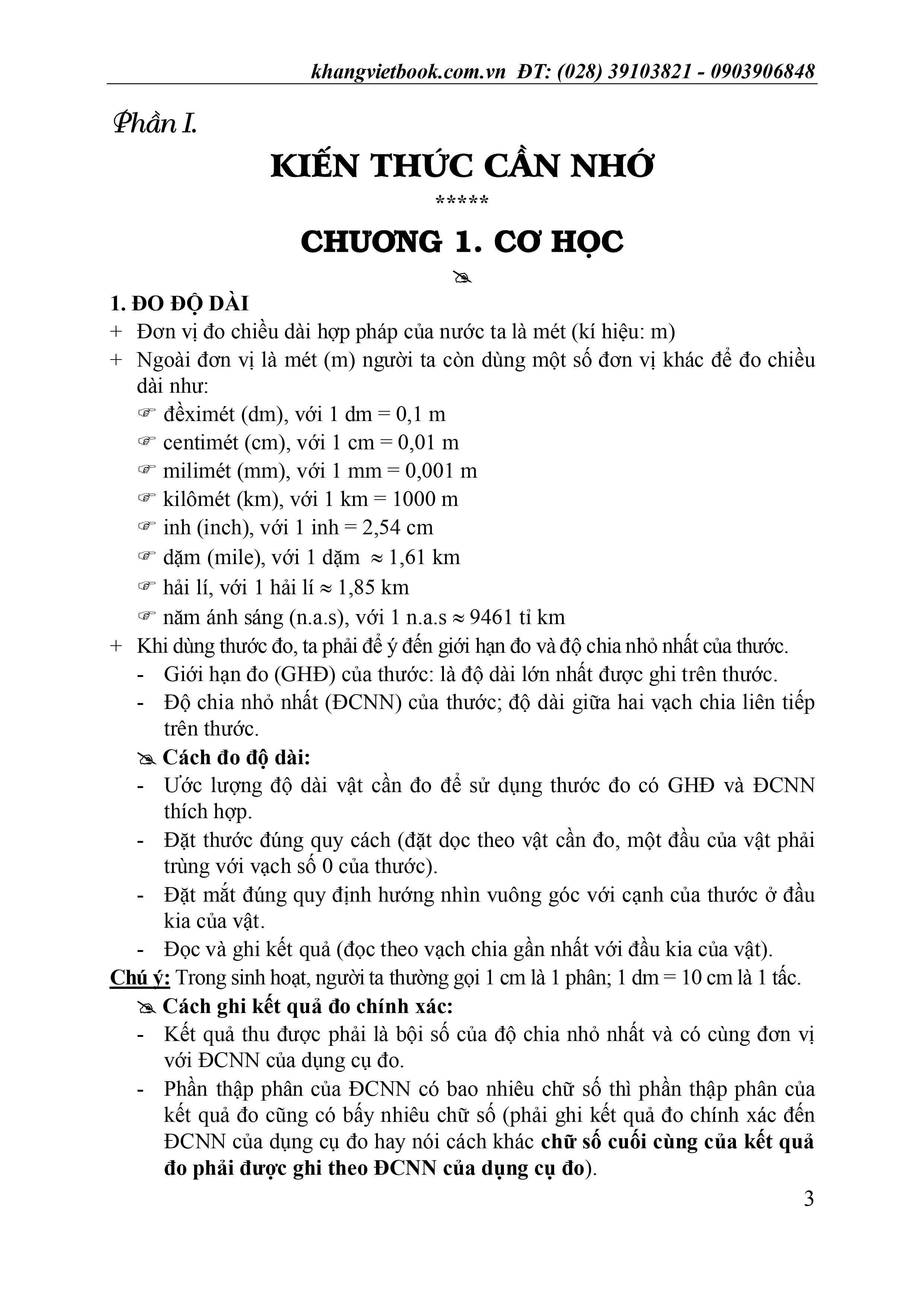 100 Đề Kiểm Tra Vật Lý 6 (Biên soạn theo chương trình mới)