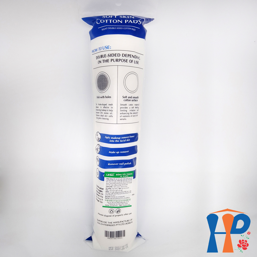 Bông tẩy trang đa năng LXSoft Soft Skin Cotton Pads Hani Peni