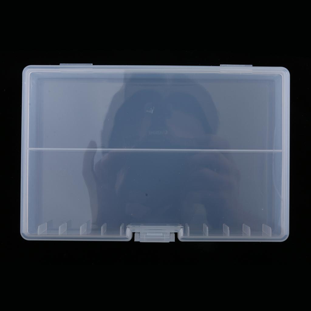 48 AA Battery Storage Box Battery Storage Case Plastic Battery Holder Clear