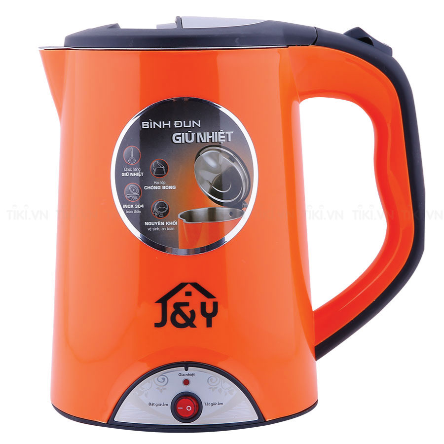 Bình Đun Siêu Tốc 2 Lớp Joyful Life JYEK-17001D - 1.7 Lít - Hàng chính hãng