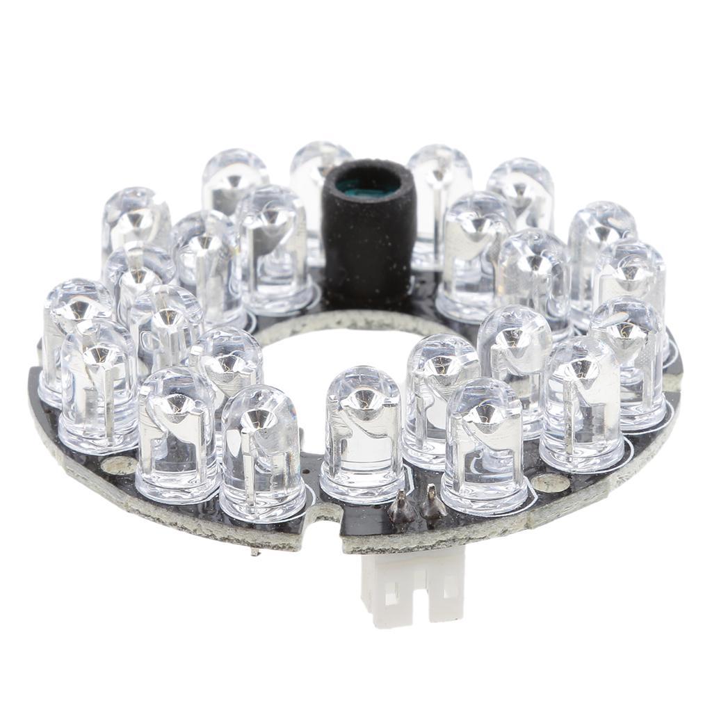 2 Pieces Infrared 24 IR LED Board Module for Surveillance Camera Light Board