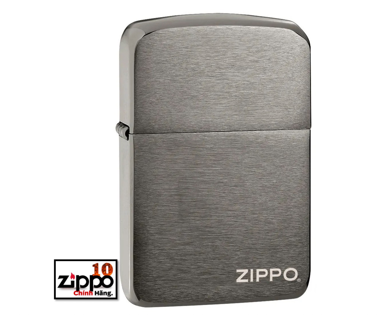 Bật Lửa Zippo 24485 Replica 1941 Black Ice with Logo - Chính hãng 100%