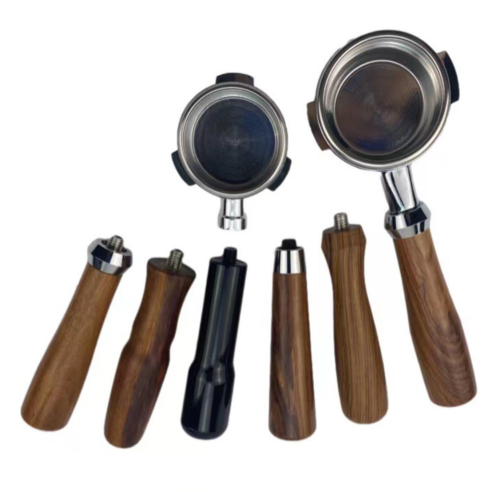 Professional Portafilter Handle Replacement Part Wooden for Coffee Machine