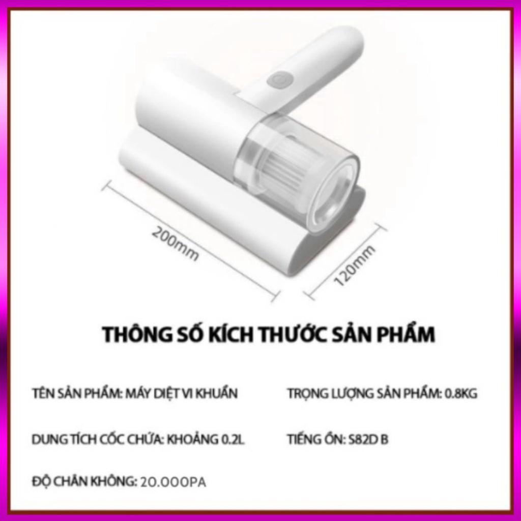 Máy hút bụi giường đệm SR-269, Máy hút bụi mini cầm tay không dây diệt khuẩn UV
