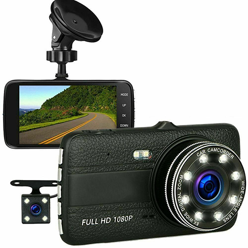 Camera Hành trình ô tô trước sau Full HD 1080P - Tích hợp 8 LED