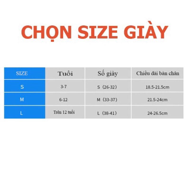 Giày Trượt Patin Trẻ Em OS Bánh Cao Su Phát Sáng Tăng Giảm Size + Tặng Bộ Bảo Hộ