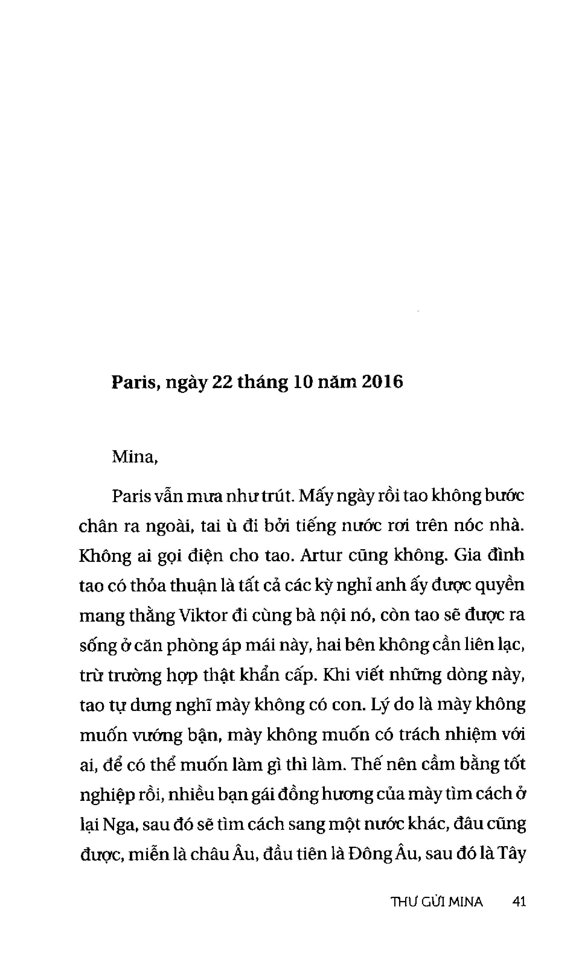 Sách Thư Gửi Mina