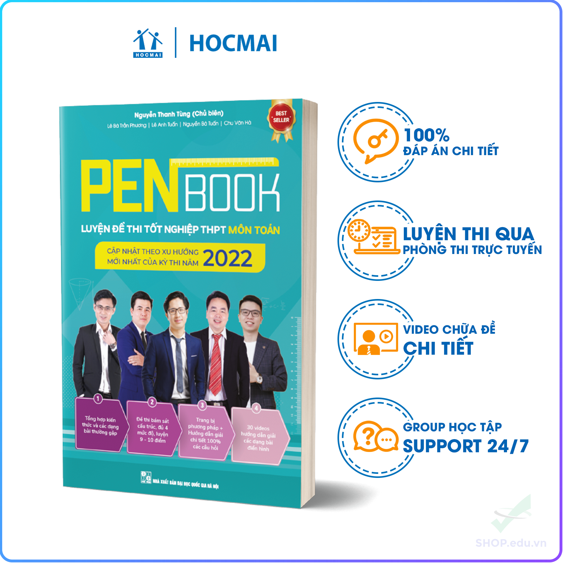 PENBOOK - Luyện đề thi Tốt nghiệp THPT Môn Toán 2022