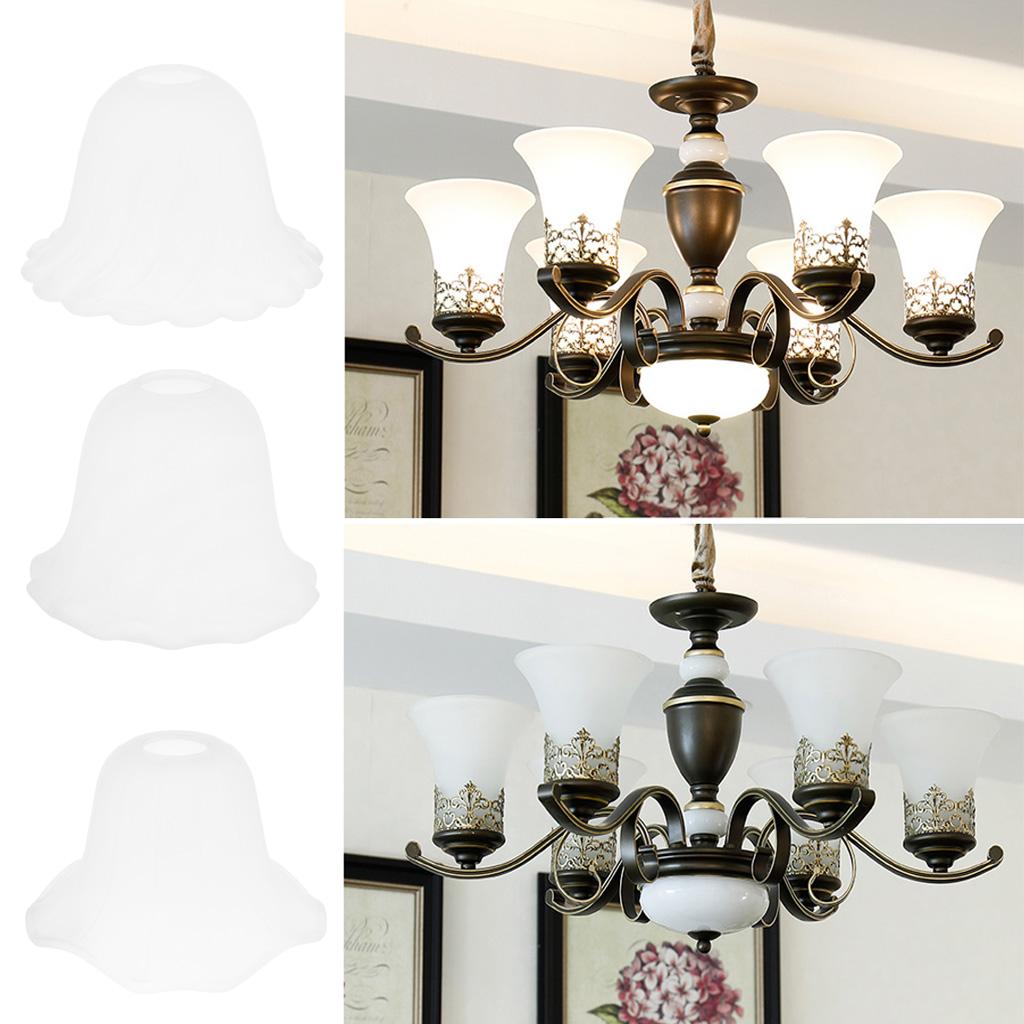 Traditional Style Replacement Glass Shade Light Chandelier Pendant Lampshade