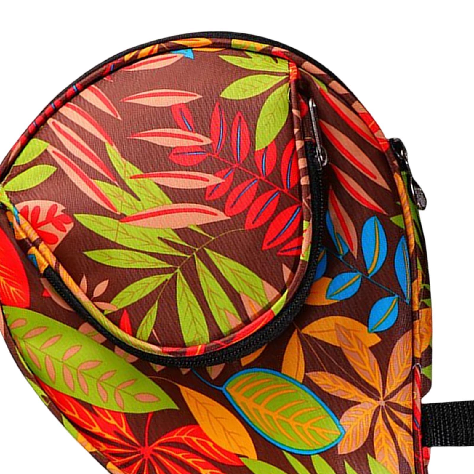 Table Tennis Racket Sleeve Oxford Cloth Wear Resistant Sturdy Zipper Drop Resistant Scratch Resistant Holder Paddle Case for Adult