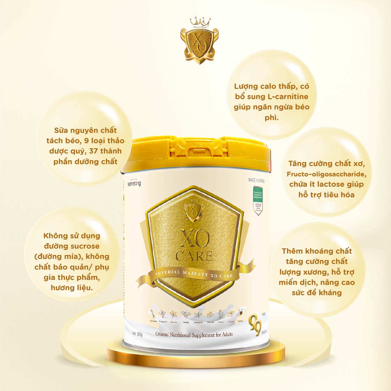 [DATE 02/25] Sữa Bột Namyang Imperial Majesty XO Care 800g