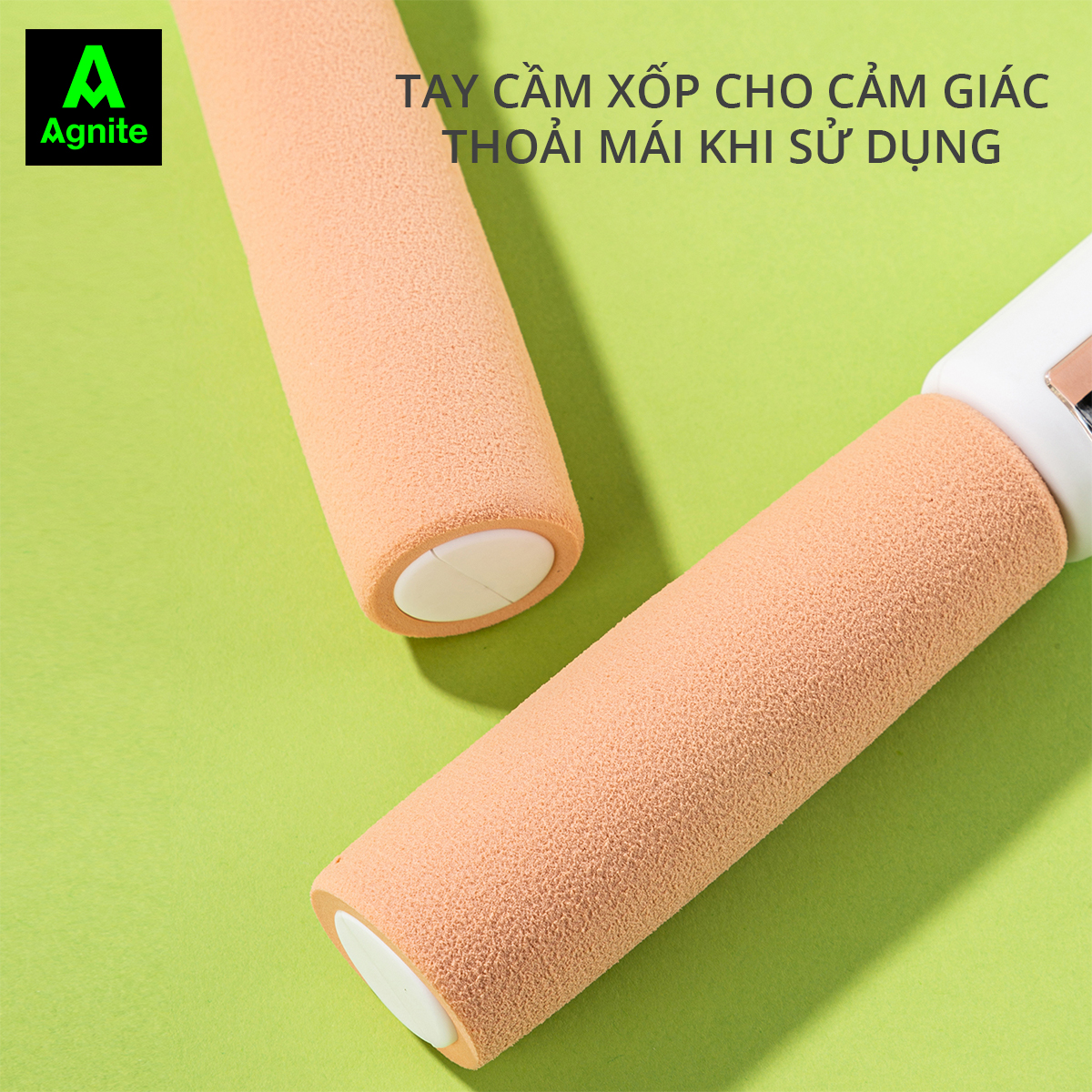 Dây nhảy thể dục sợi đan đếm số tự động Agnite - Chất lượng chuyên nghiệp siêu bền - Màu Hồng/ Xanh dương/ Xanh lá - F4111