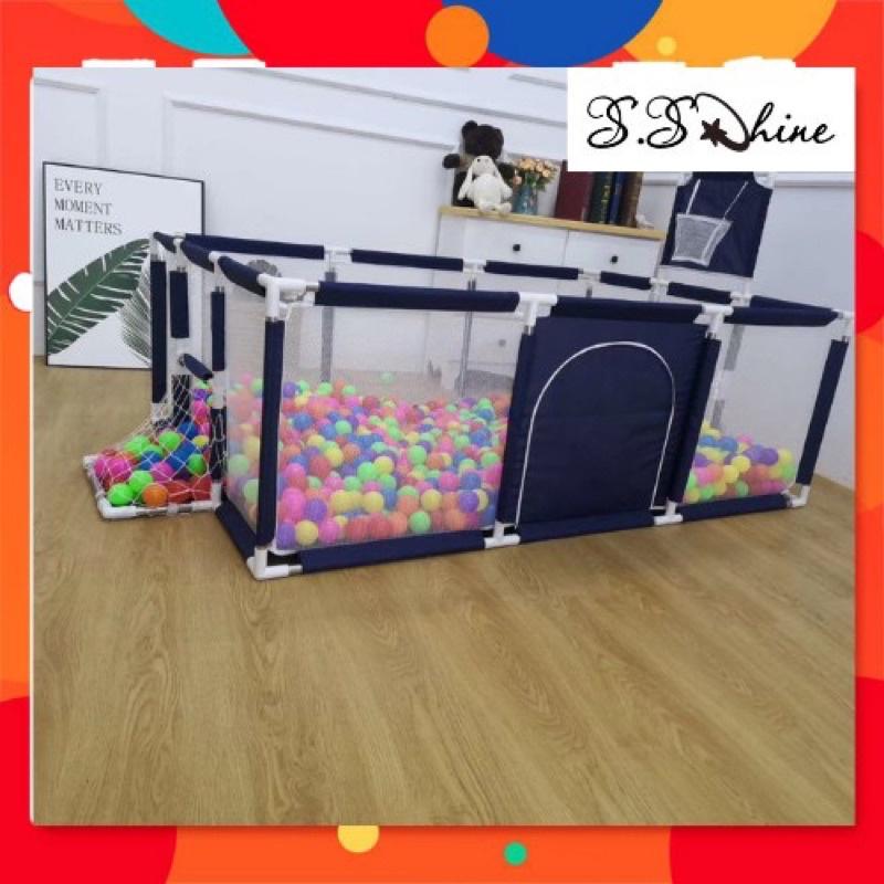 Quây bóng rổ MOMMYKIDS MINH CHÂU Quây cũi kiêm nhà bóng hình chữ nhật 1m2.2m30 cm