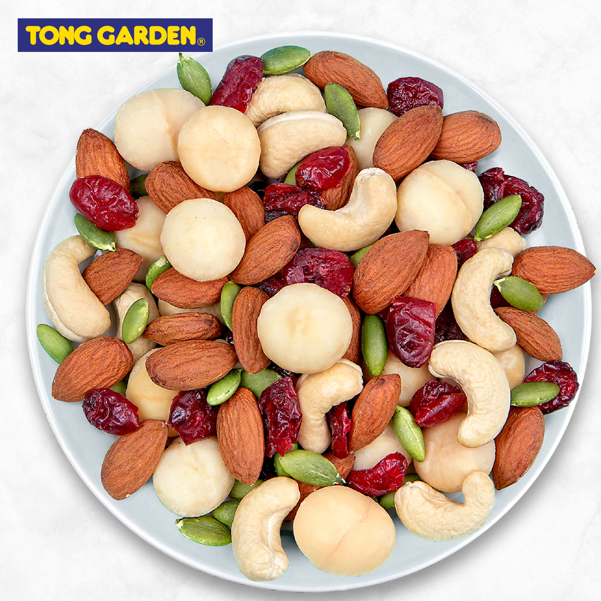 HỖN HỢP HẠT VÀ QUẢ MỌNG SẤY TONG GARDEN 85G