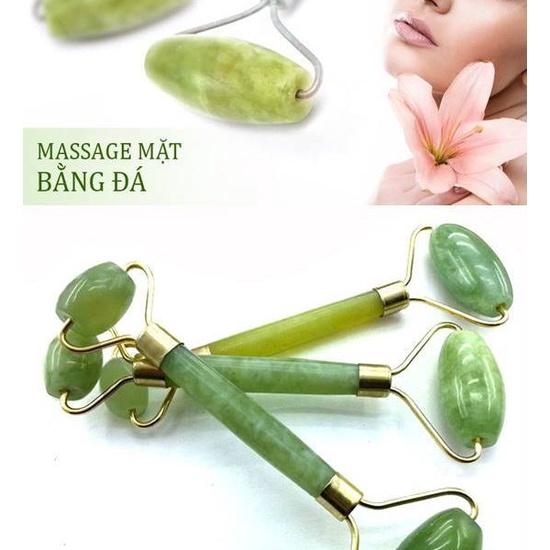 Cây lăn massager mặt bằng đá tự nhiên giúp nâng cơ xóa nhăn, giảm stress