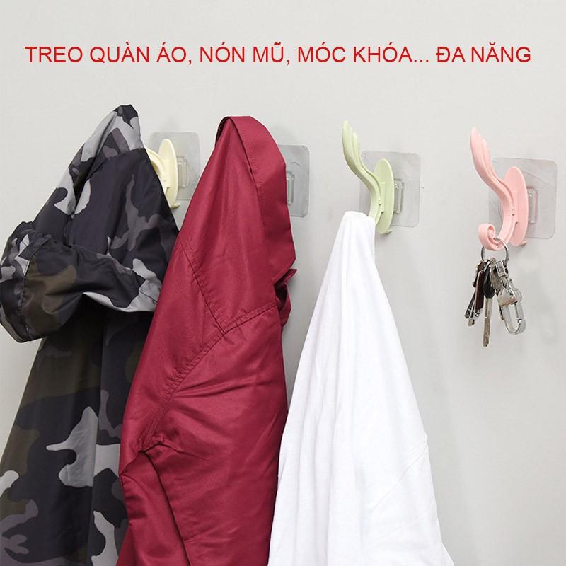 BỘ 3 MÓC TREO QUẦN ÁO ĐA NĂNG DÁN TƯỜNG LOẠI LỚN