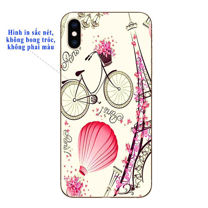 Ốp lưng dẻo cho Iphone XS Max - Paris thơ mộng