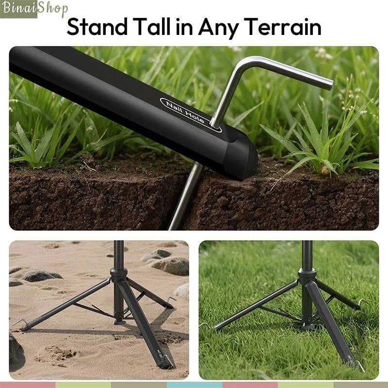 Ulanzi MT-80 - Tripod Đa Năng Auto Open Hợp Kim Nhôm Cao 2.13m, Ball Head 360° Cho Máy Ảnh, Máy Quay, Đèn Studio- Hàng chính hãng