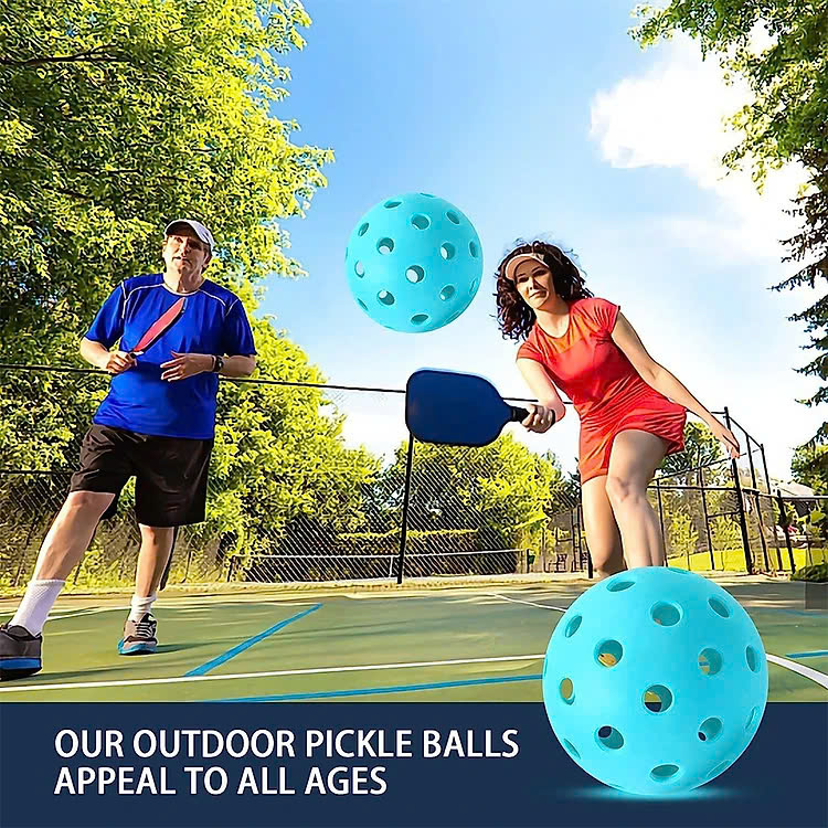 Bóng Pickleball (3 Bóng) 40 Lỗ Siêu Bền Dùng Luyện Tập Ngoài Trời Hàng Loại Sport Giao Mầu Ngẫu Nhiên