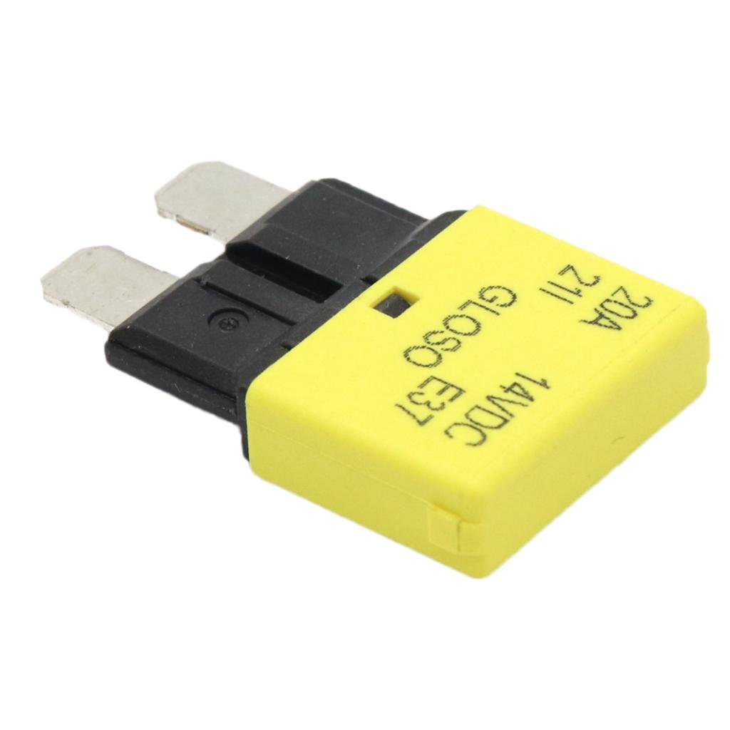 2xBlade Fuse Circuit Breaker Automatic Reset Marine 20A