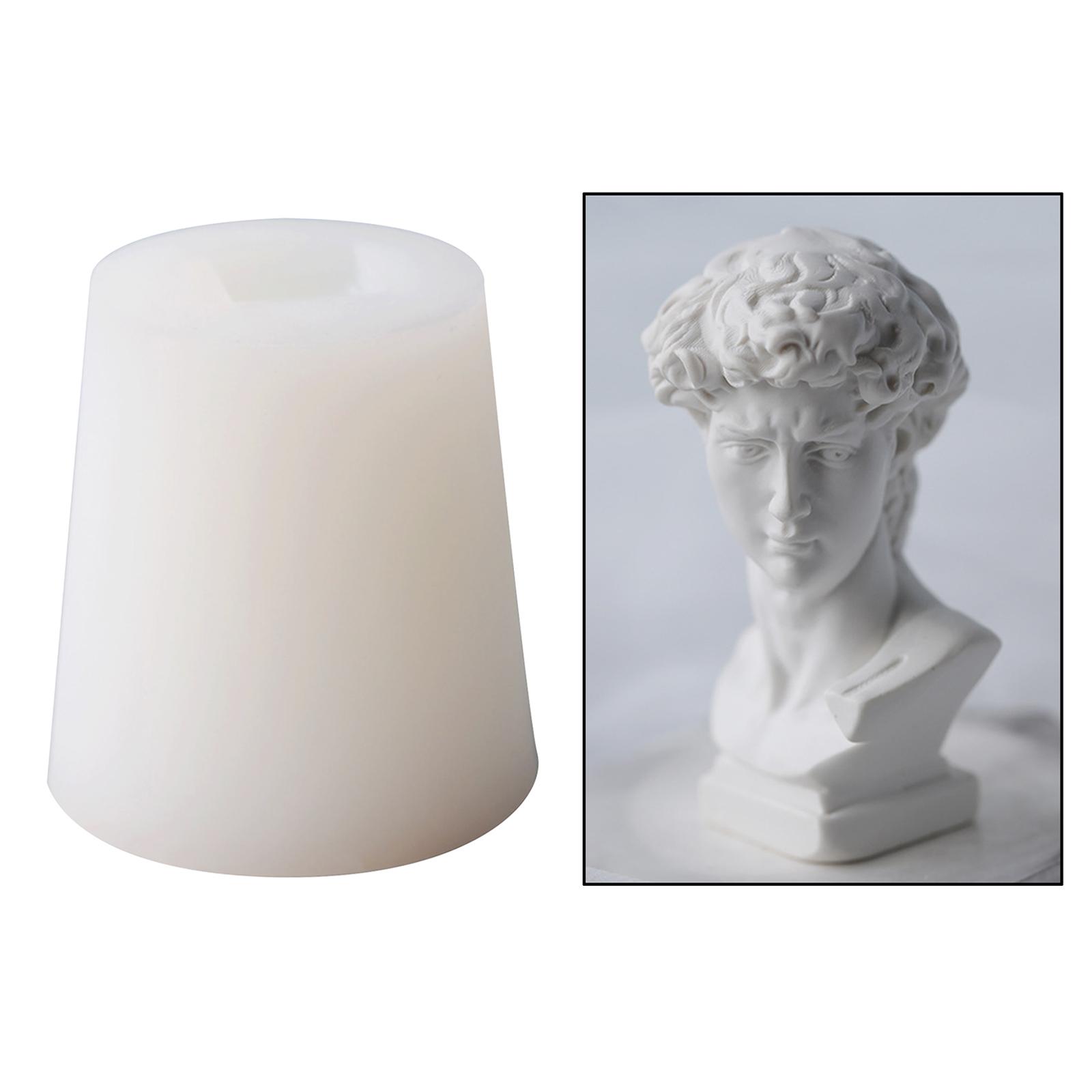 David Bust Statue Candle Mold Diy Soap Making Plaster Silicone Resin Mould