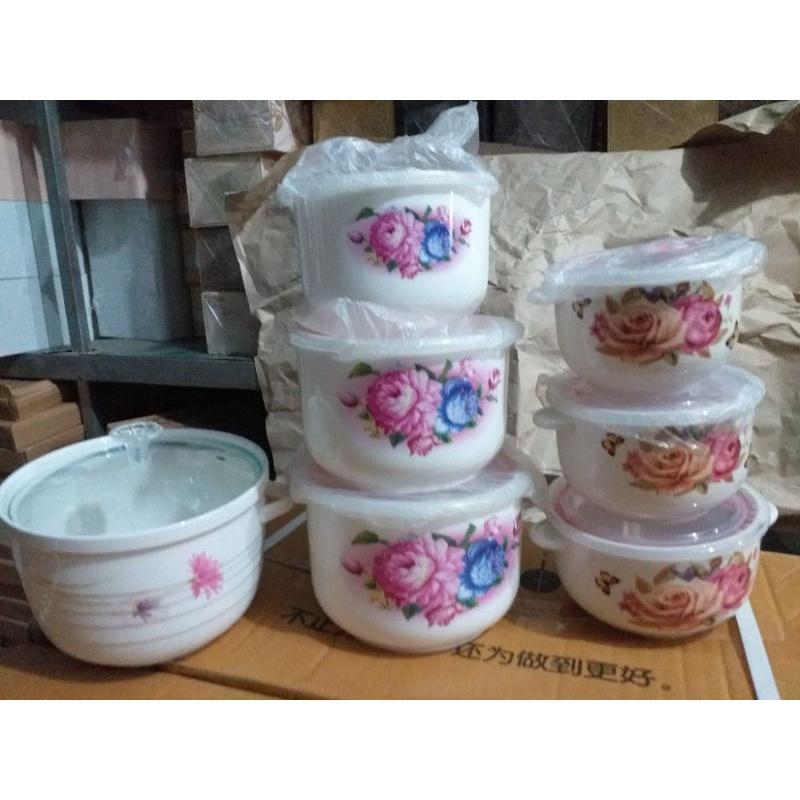 Bát sứ - tô sứ đựng cơm canh nắp thủy tinh loại to đại chịu nhiệt tốt