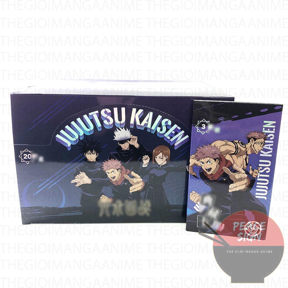 Set 6 cái ảnh thẻ JUJUTSU KAISEN anime chibi gacha card CHÚ THUẬT HỒI CHIẾN