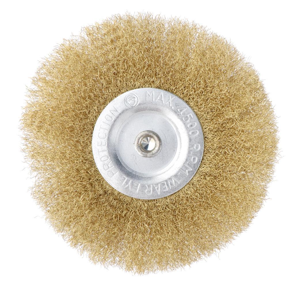 2Pcs Polishing Brush Wire Wheel Brushes for Drill Rotary Tool 100mm