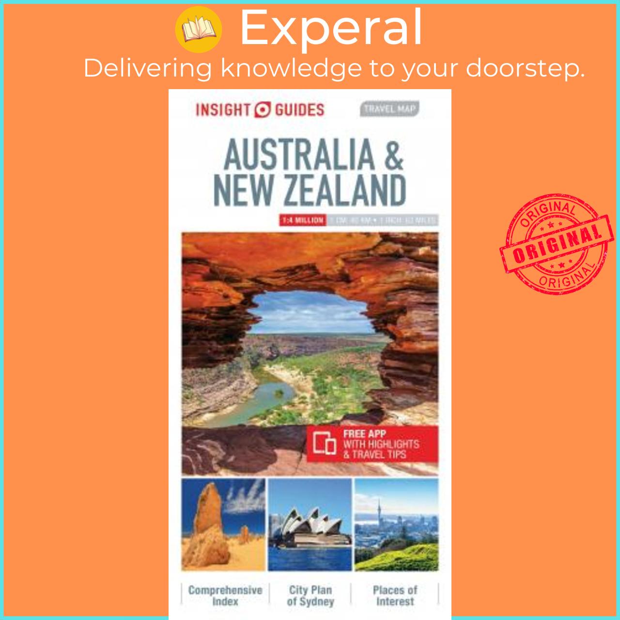 Sách - Insight Guides Travel Map New Zealand  by Insight Guides