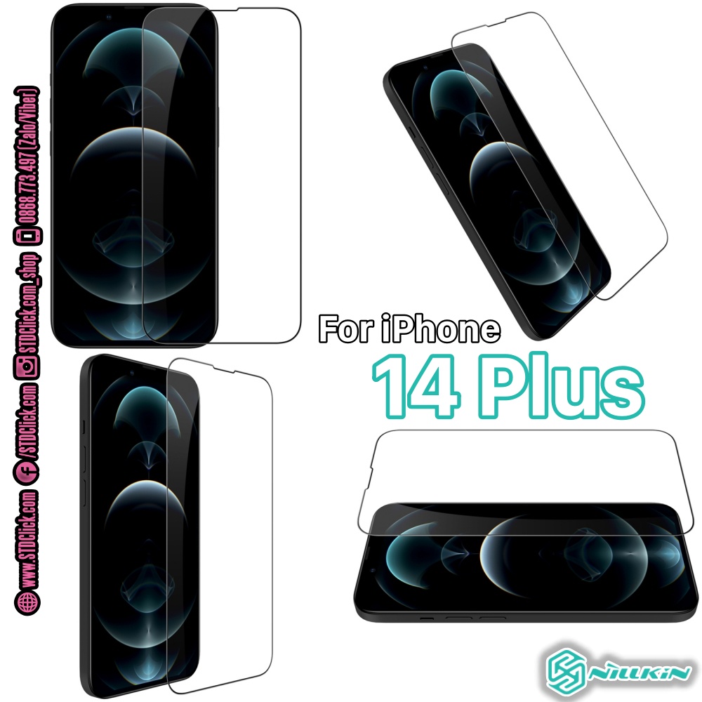 KÍNH CƯỜNG LỰC DÀNH CHO ĐIỆN THOẠI IPHONE 14 PRO MAX - 14 PRO - 14 PLUS - 14 NILLKIN CP+PRO 2.5D