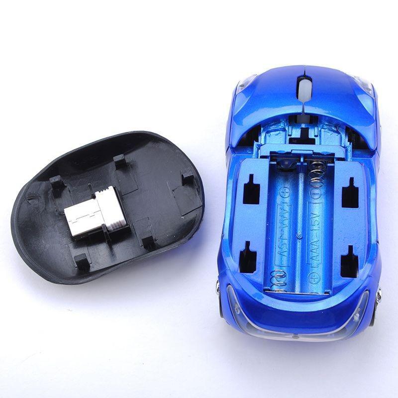 Chuột Quang Chơi Game Không Dây Hình Xe Hơi 2.4ghz 1600 Dpi