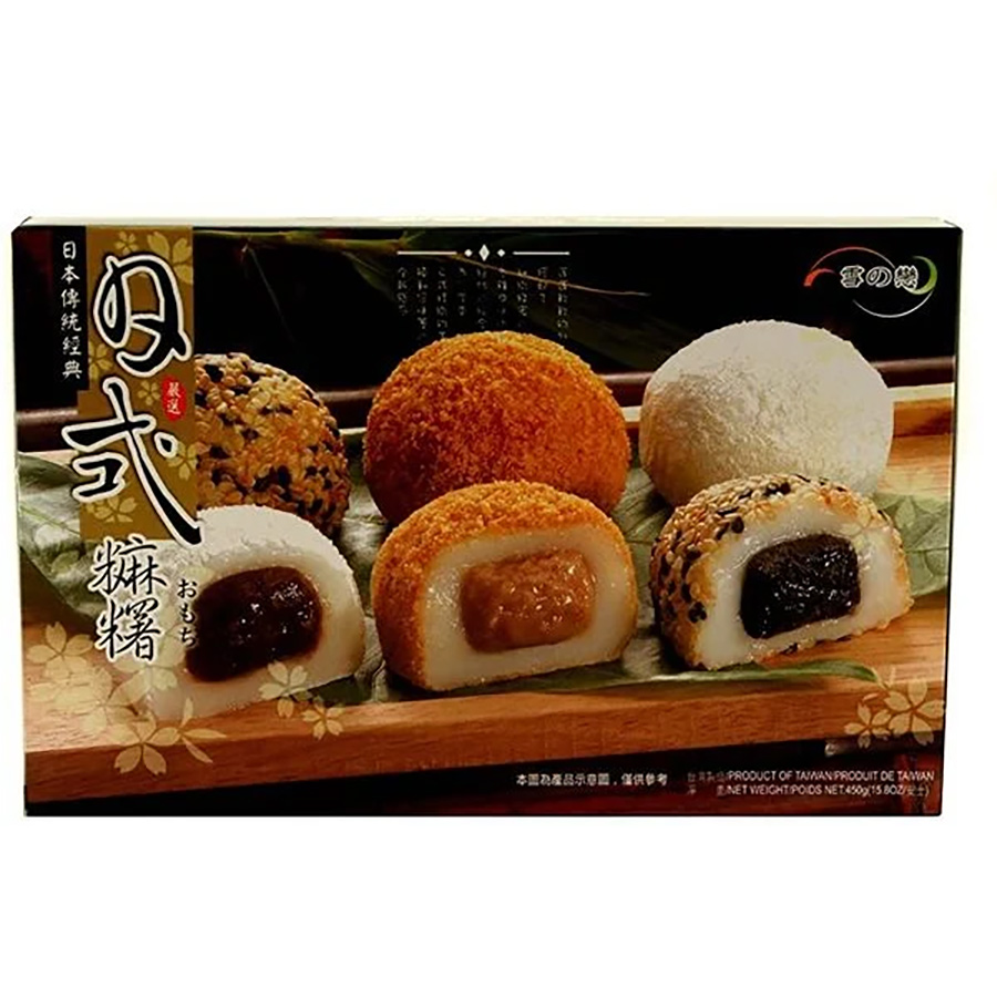 Bánh Mochi YUKI&amp;LOVE Đài Loan tổng hợp Taiwan Mochi (Mixed) 450g (15 bánh/hộp)