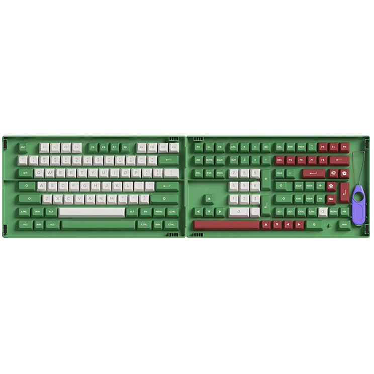 Nút Bàn Phím Cơ AKKO Keycap Set - Matcha Red Bean (ASA Profile) - Hàng Chính Hãng