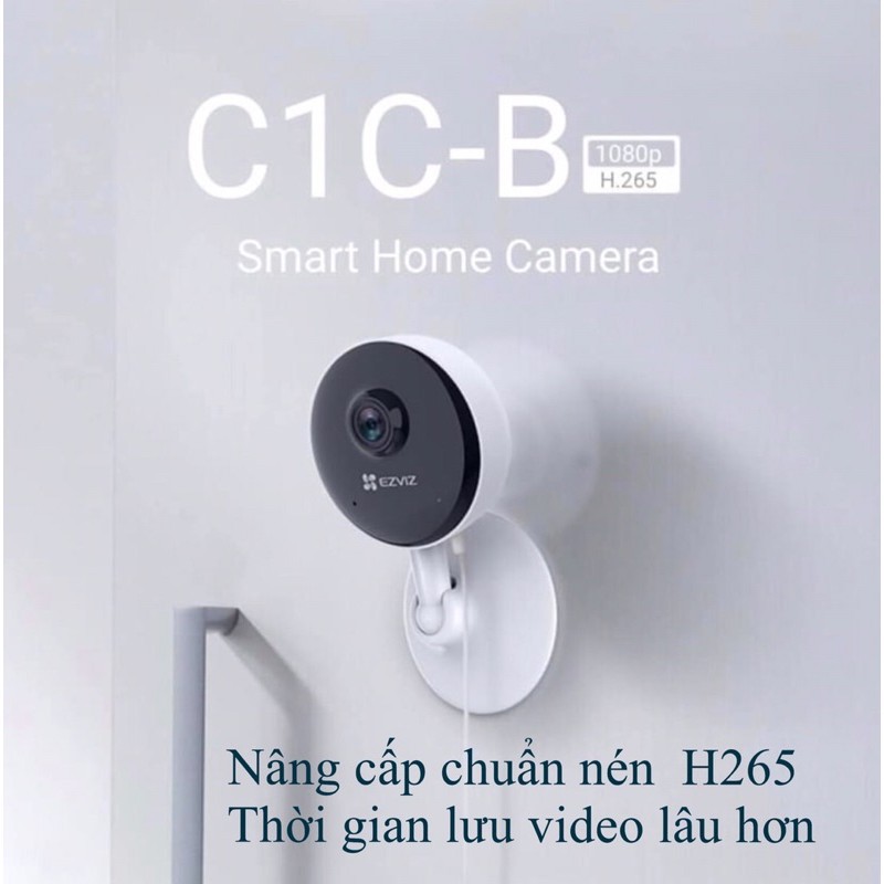 Camera wifi Ezviz C1C-B Đàm thoại 2 chiều, độ phân giải full HD 2.0MP - Hàng chính hãng