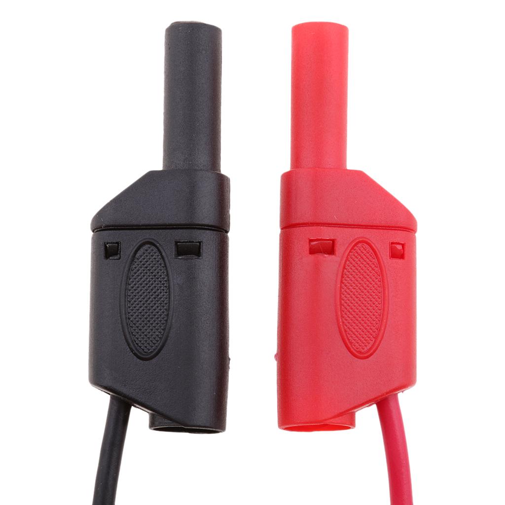BNC Q9 To Dual 4mm Shrouded Banana Plug Test Leads Probe Cable Cord