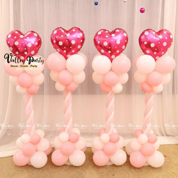 Trụ Bóng Jumbo 1,2m, Cột Đế Trụ Gắn Bóng To Trang Trí Sinh Nhật, Bộ Trụ Bóng Trang Trí Lối Đi Size 1m2