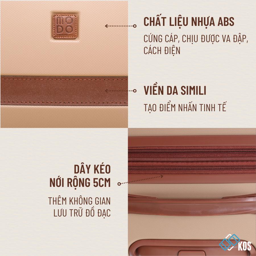 VALI du lịch MODO BY RONCATO CHARM size 20, 26, thươnng hiệu Ý, 1 đổi 1 bể vỡ